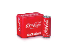 Coca Cola 330ml Cans x 6                   