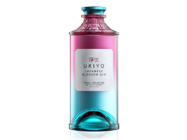 Ukiyo Japanese Blossom Gin 70cl