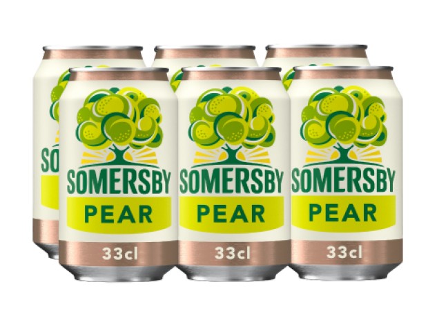 Somersby Pear Cider 4.5%, 33cl can x 6 Pack