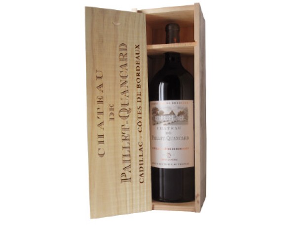 Chateau de Paillet-Quancard Cadillac Cotes de Bordeaux 150cl wooden box