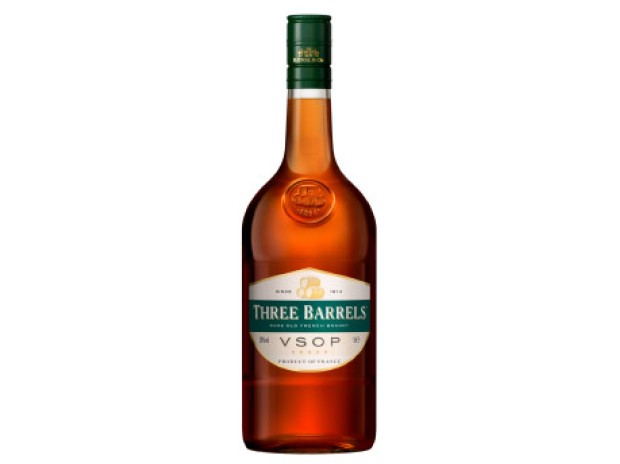 Three Barrels VSOP Brandy 1L