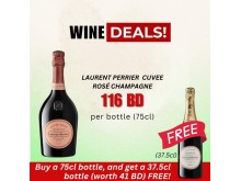 BD 116, Laurent Perrier Rose Champagne 75cl + Laurent Perrier Brut 37.5cl